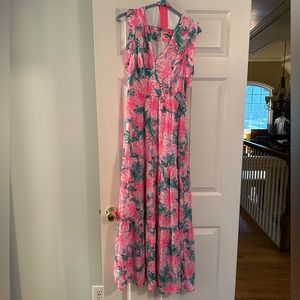 NWT Lily Pulitzer Floral Print Maxi Dress